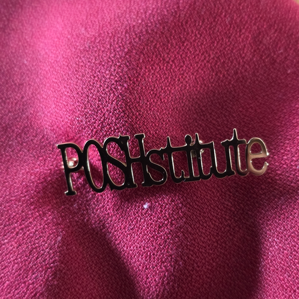 Source Unknown Gold Letter Brooch